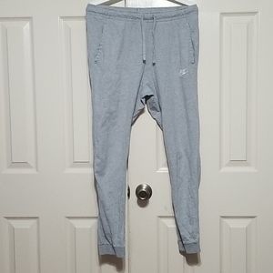 Nike grey sweat pants medium elastic waistband